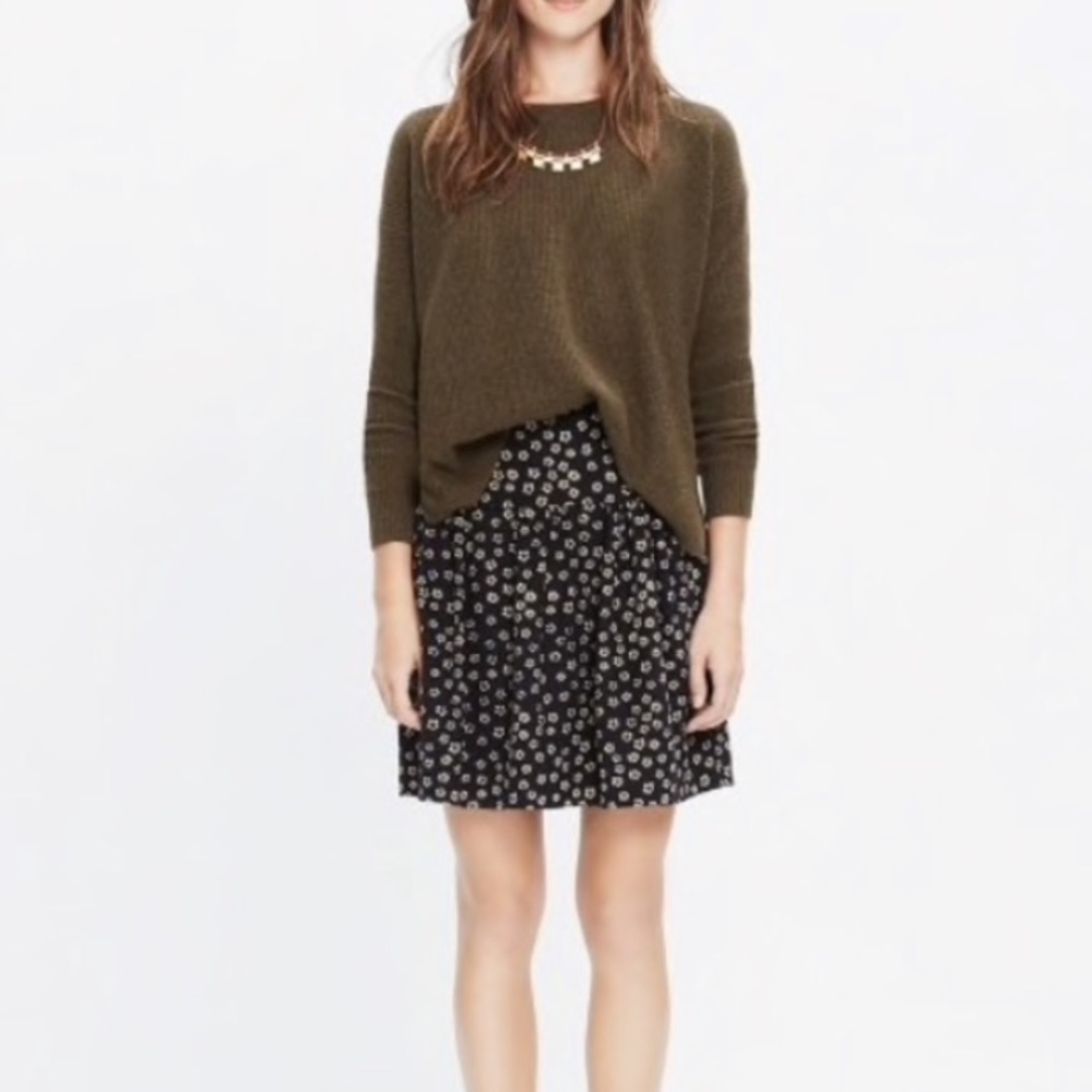 Madewell skyline skirt in stencil blossom